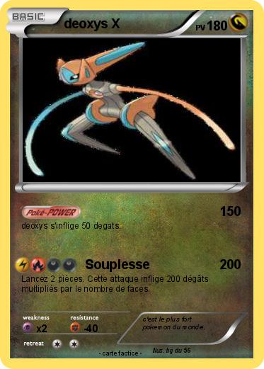 Pokemon deoxys X