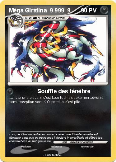 Pokemon Méga Giratina  9 999  9