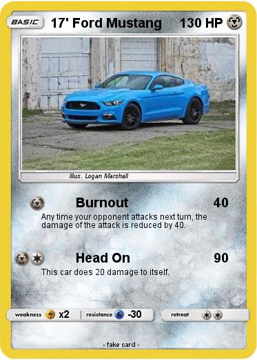 Pokemon 17' Ford Mustang