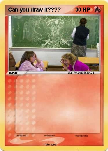 Pokemon Can you draw it????
