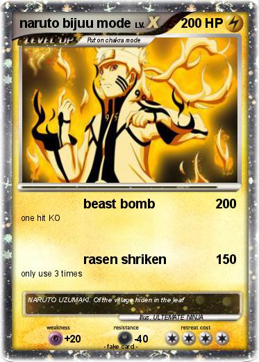 Pokemon naruto bijuu mode
