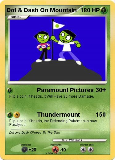 Pokemon Dot & Dash On Mountain