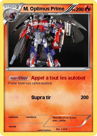 Pokemon M. Optimus Prime