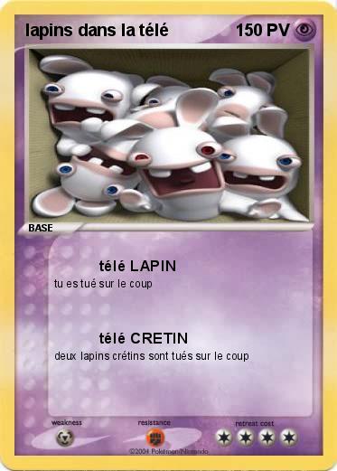 Pokemon lapins dans la télé 