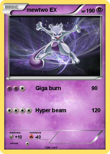 Pokemon mewtwo EX
