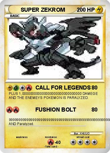 Pokemon SUPER ZEKROM