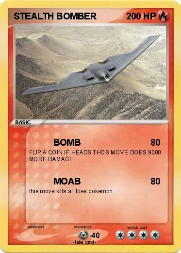 Pokemon STEALTH BOMBER