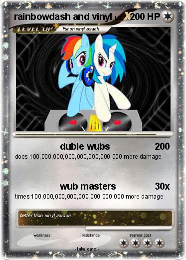 Pokemon rainbowdash and vinyl