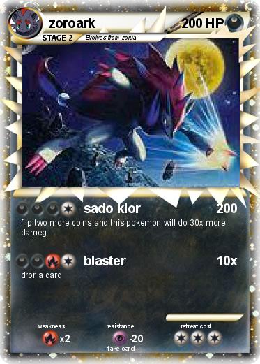 Pokemon zoroark