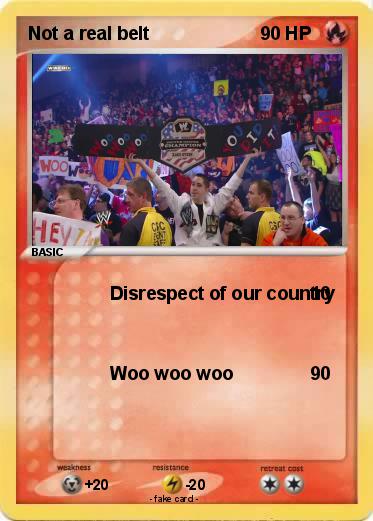 Pokemon Not a real belt