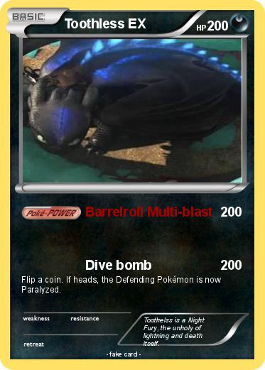 Pokemon Toothless EX