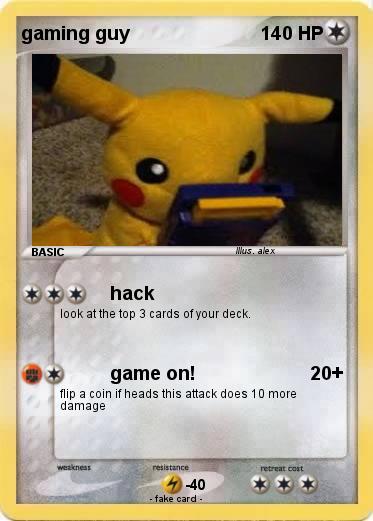 Pokemon gaming guy