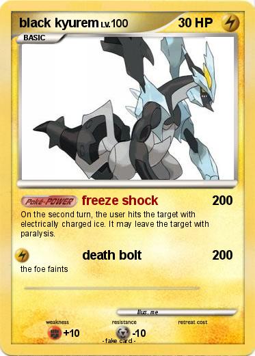 Pokemon black kyurem