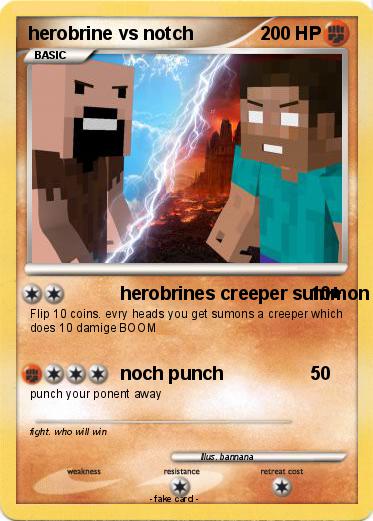 Pokemon herobrine vs notch