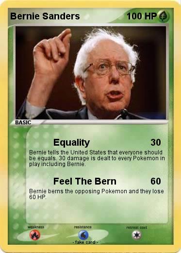 Pokemon Bernie Sanders