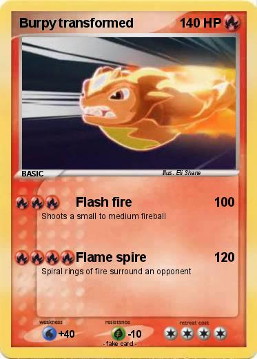 Pokemon Burpy transformed