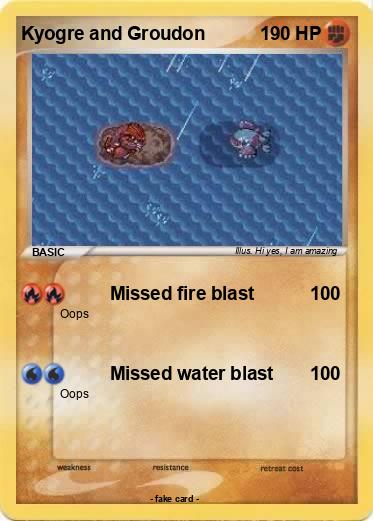 Pokemon Kyogre and Groudon