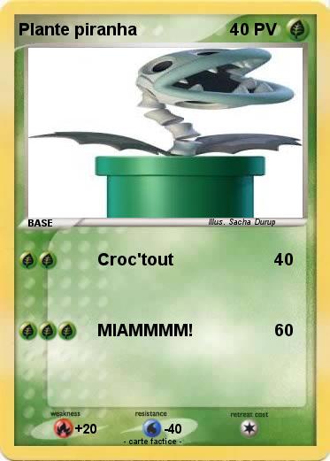 Pokemon Plante piranha