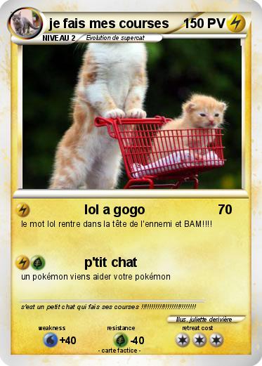 Pokemon je fais mes courses