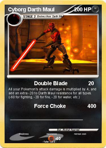 Pokemon Cyborg Darth Maul