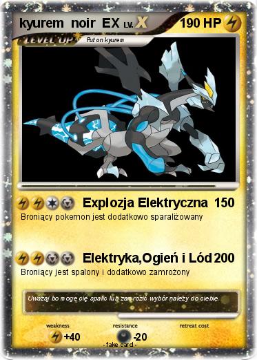 Pokemon kyurem  noir  EX