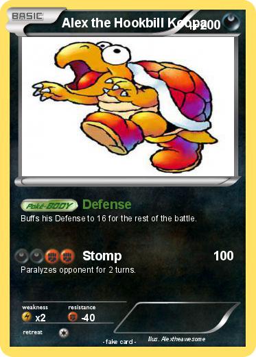 Pokemon Alex the Hookbill Koopa