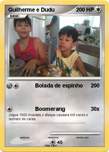 Pokemon Guilherme e Dudu