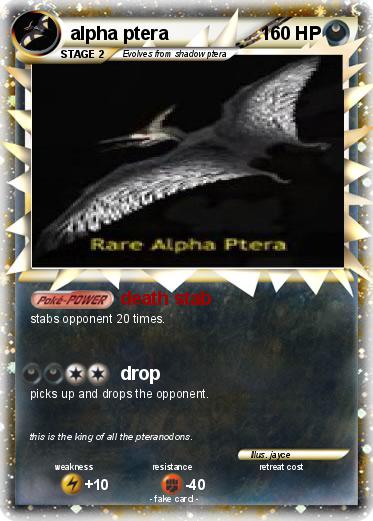 Pokemon alpha ptera