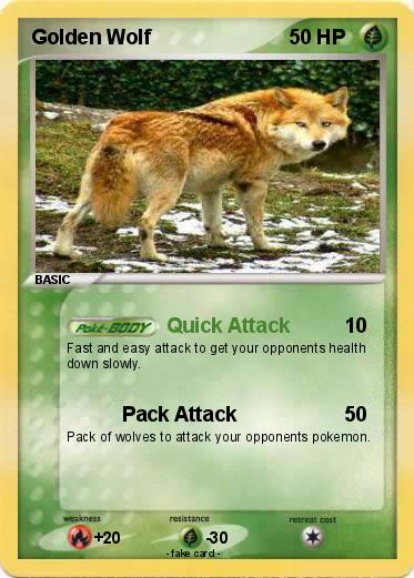 Pokemon Golden Wolf