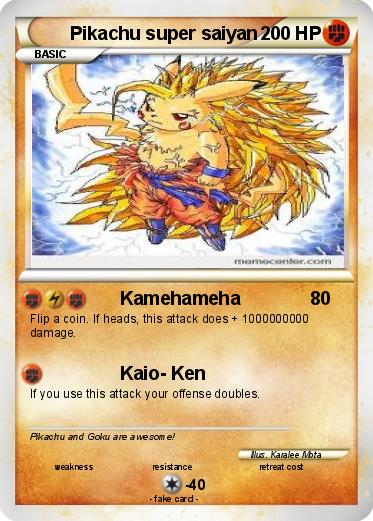 Pokemon Pikachu super saiyan