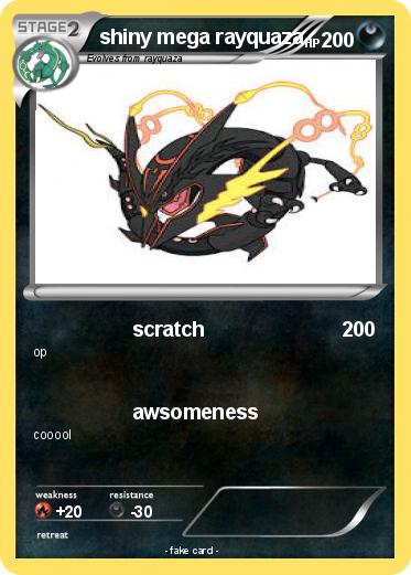 Pokemon shiny mega rayquaza