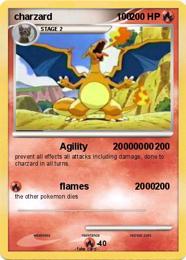 Pokemon charzard                         100