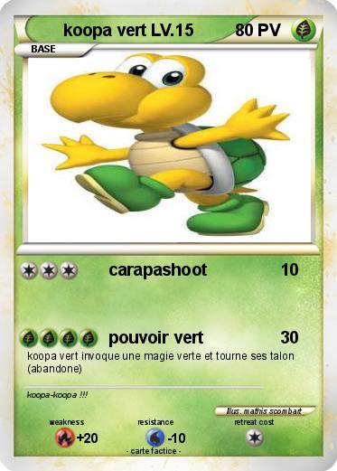 Pokemon koopa vert LV.15