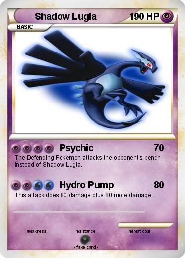 Pokemon Shadow Lugia