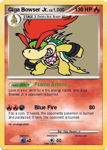 Pokemon Giga Bowser Jr.