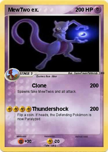 Pokemon MewTwo ex.