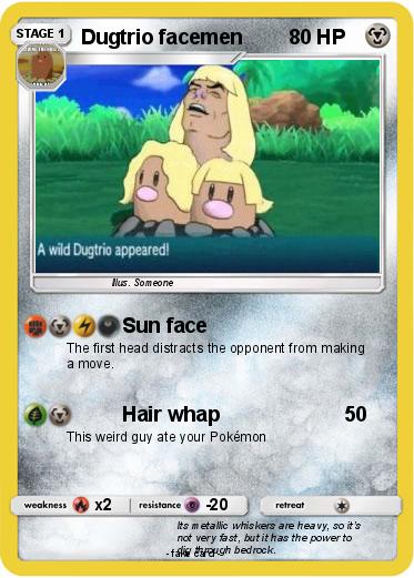 Pokemon Dugtrio facemen
