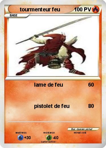 Pokemon tourmenteur feu