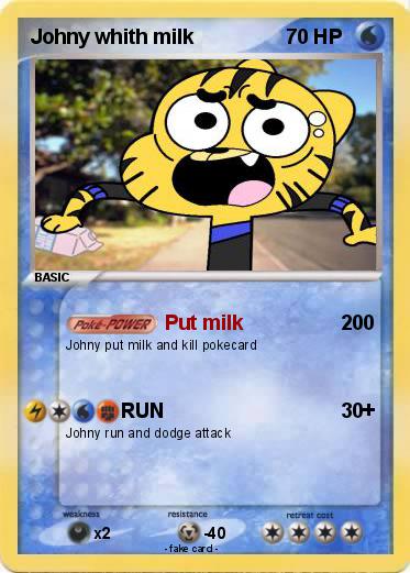 Pokemon Johny whith milk