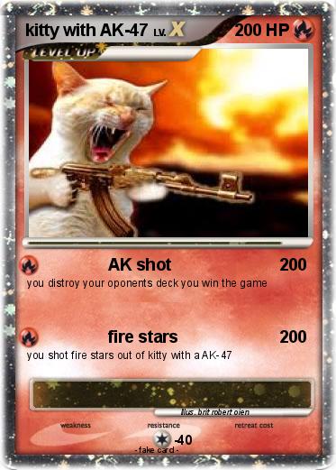 Pokemon kitty with AK-47