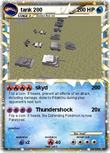 Pokemon tank 200
