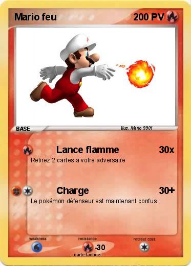 Pokemon Mario feu