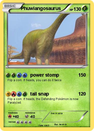 Pokemon Phuwiangosaurus