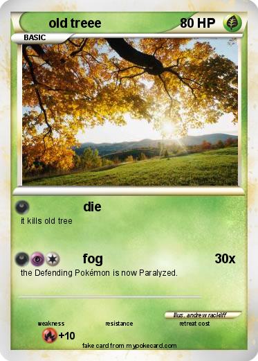 Pokemon old treee