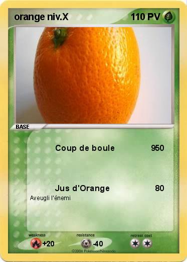 Pokemon orange niv.X