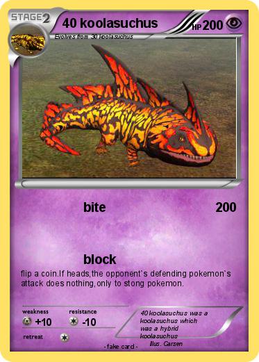 Pokemon 40 koolasuchus