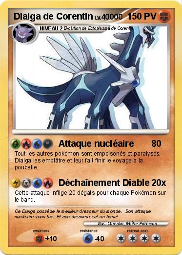 Pokemon Dialga de Corentin