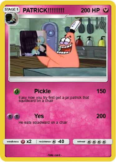 Pokemon PATRICK!!!!!!!!!