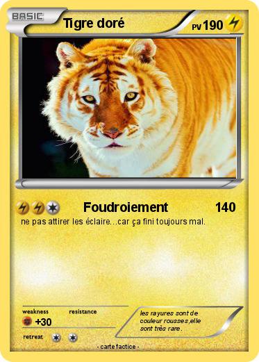 Pokemon Tigre doré