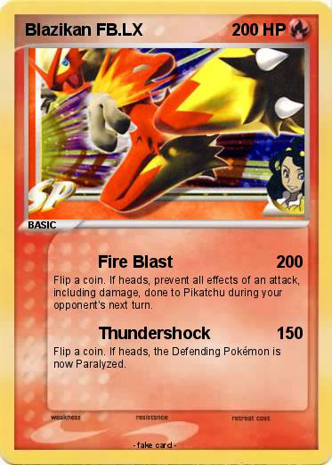 Pokemon Blazikan FB.LX